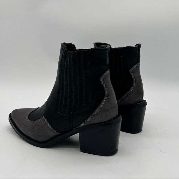 SOLD 🫶🏽 SEVEN7 Tuxedo Tex Ankle Booties (various sizes available) Vegan - Picture 13 of 14